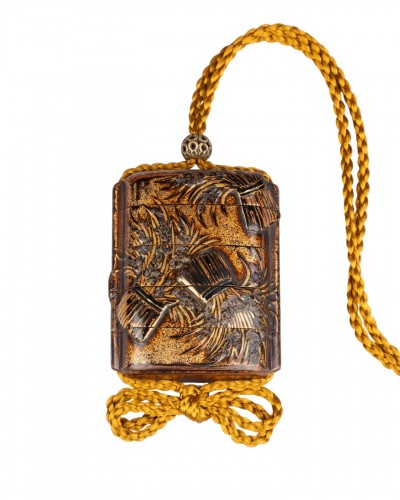 Four-cases Inro Sheaves Of Rice Louis Gonse Collection, Japan Edo Period