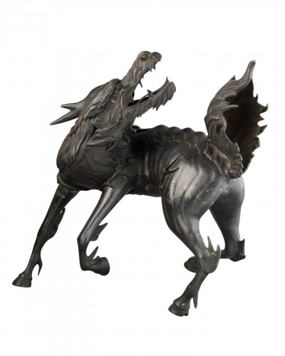 Kirin en bronze Brûle-encens Japon Edo