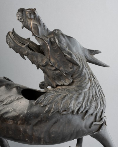 XIXe siècle - Kirin en bronze Brûle-encens Japon Edo