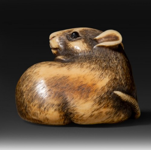 Netsuke, Ravissant modèle de rat, Japon Edo - Arts d