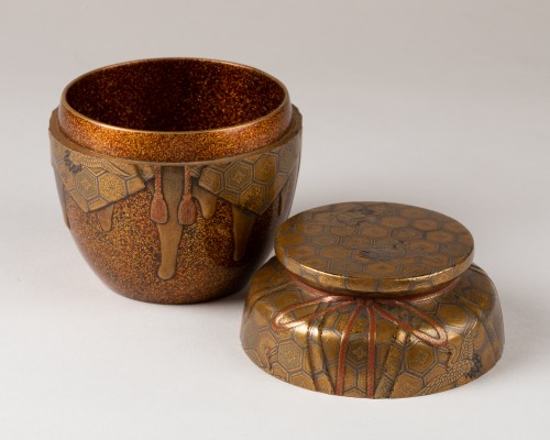 Natsume Boîte à thé en laque d'or du Japon Edo XVIIIe siècle - Reflets des Arts