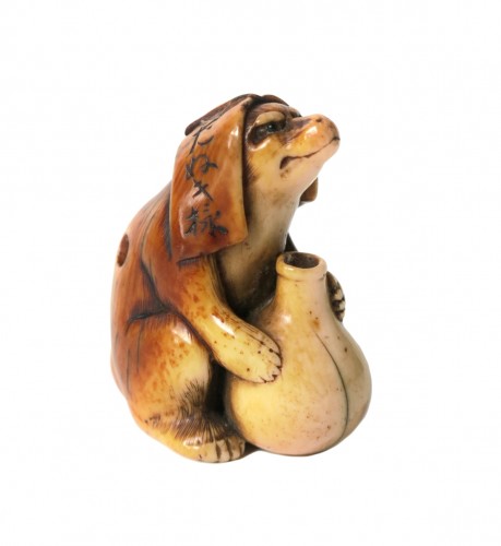 Netsuke – Modèle d’un Tanuki. Japon Edo