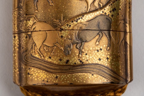 Inro with Horses. Japan Edo 18th century - 
