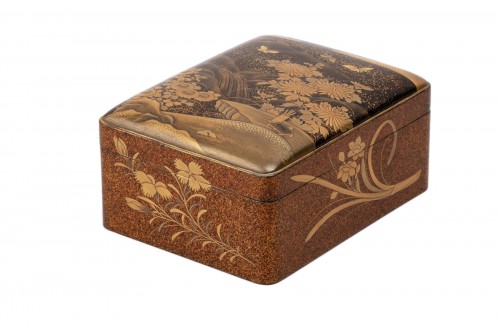 Kobako - Japanese urushi lacquer box. Japan Edo