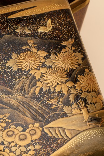 19th century - Kobako - Japanese urushi lacquer box. Japan Edo