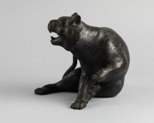Tigre en bronze, Japon Edo - 