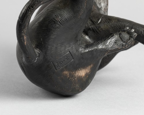 Antiquités - Tigre en bronze, Japon Edo