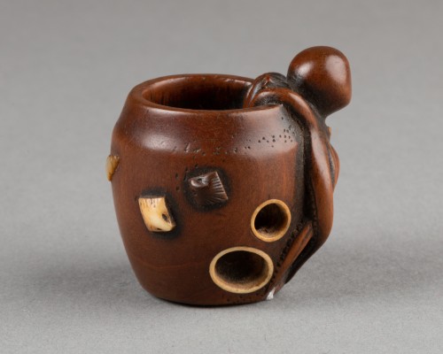 Netsuke - Pieuvre par Hidemasa, Japon Edo - Reflets des Arts