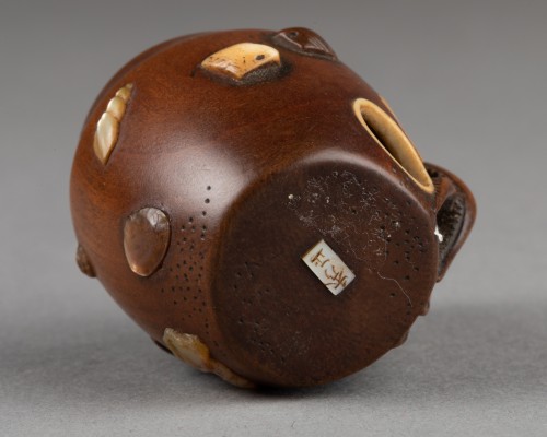Netsuke - Pieuvre par Hidemasa, Japon Edo - 