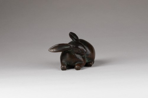 Recumbent hare Usagi - Japan Edo 19th century - 