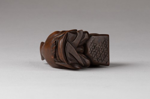 Netsuke - Tanuki no Hara Tsutsumi Japon - 