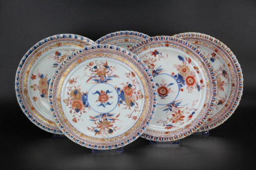  - Kangxi Chinese Porcelain Imari Dishes 18th Century Qing Dynasty