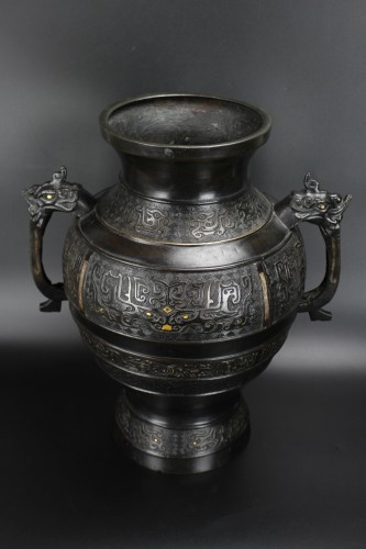  - Chinese Bronze Vase 18th Century 19th Century Qing Dynasty 