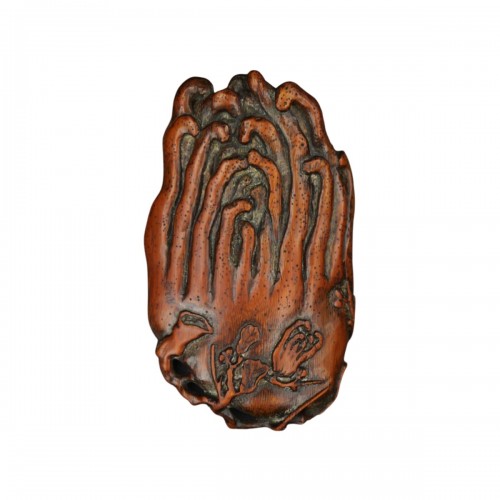 Sculpture chinoise en bambou, fin de la dynastie Ming, début de la dynastie Qing