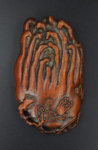 XVIIIe siècle - Sculpture chinoise en bambou, fin de la dynastie Ming, début de la dynastie Qing