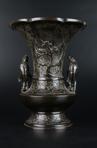  - Vase japonais en bronze, époque Edo (1603-1868)