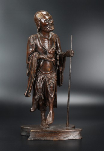 A Chinese Lacquered Wooden Figure Of Li Tieguai, Qing Dynasty, 18th/19th C. - 