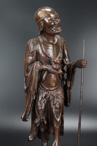  - A Chinese Lacquered Wooden Figure Of Li Tieguai, Qing Dynasty, 18th/19th C.