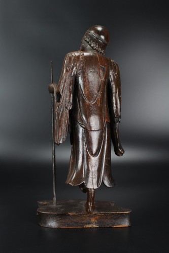 Antiquités - A Chinese Lacquered Wooden Figure Of Li Tieguai, Qing Dynasty, 18th/19th C.