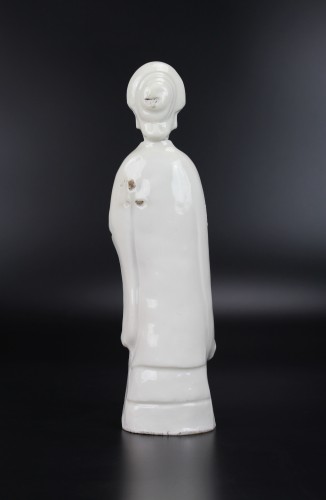 18th century - A Dehua Blanc de Chine standing figure of a lady, Kangxi period