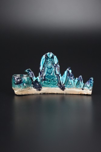 Repose-pinceaux en porcelaine chinoise turquoise, Kangxi et de la dynastie Qing - Céramiques, Porcelaines Style 