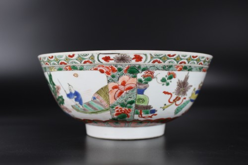 Céramiques, Porcelaines  - Bol en porcelaine chinoise de la famille verte, période Kangxi dynastie Qing