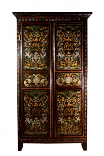 Uzès wardrobe with wedding attributes, first half of the 18th century