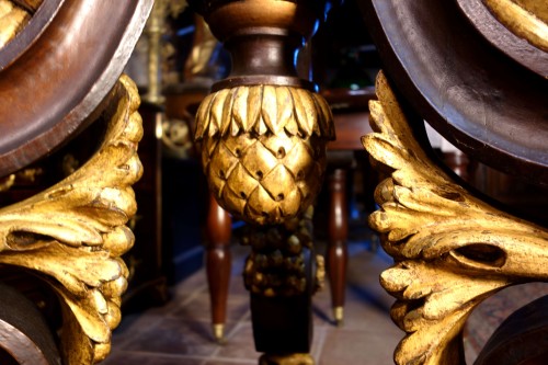  - Large lectern with an eagle in gilded wood, 18th century