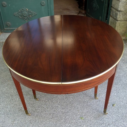 Table de conférence ou de banquet en acajou massif, 6 mètres - Mobilier Style Directoire