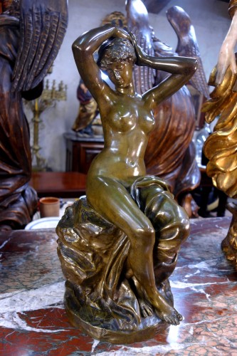 Antiquités - Baigneuse s’attachant les cheveux – Friedrich Beer (1846-1912)