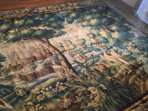 Grande Tapisserie d’Aubusson : Verdure au château - 