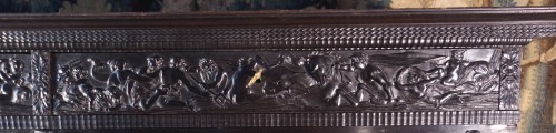  - Important ebony cabinet with Seven Virtues