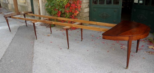 Large mahogany banquet table of Directoire period - 