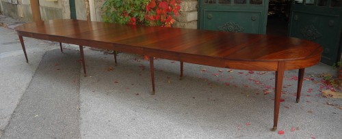 Large mahogany banquet table of Directoire period - Directoire