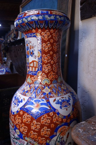 Antiquités - Large pair of Asian earthenware vases