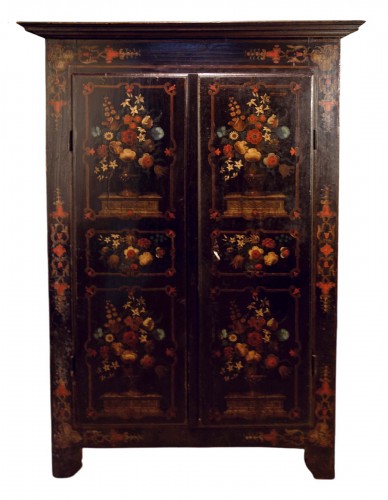 Armoire d’Uzés aux bouquets floraux, fin XVIIe, début XVIIIe siècle