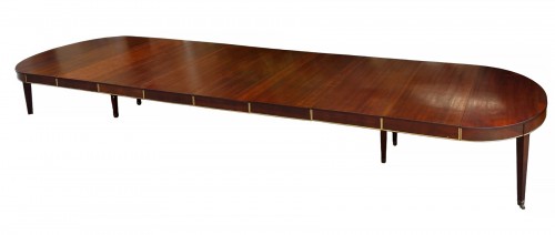 6-meter mahogany conference table with apron