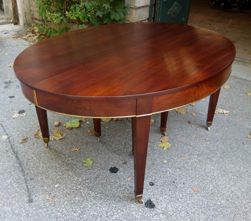 6-meter mahogany conference table with apron - Furniture Style Directoire