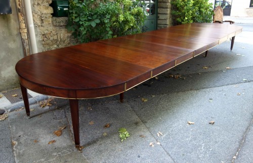 Directoire - 6-meter mahogany conference table with apron