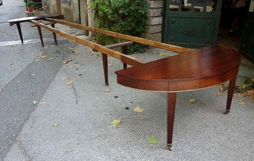 Antiquités - 6-meter mahogany conference table with apron