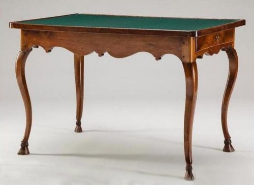 Table à jeux Louis XV, XVIIIe, Vallée du Rhône