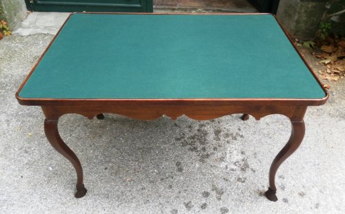 Table à jeux Louis XV, XVIIIe, Vallée du Rhône - Mobilier Style Louis XV