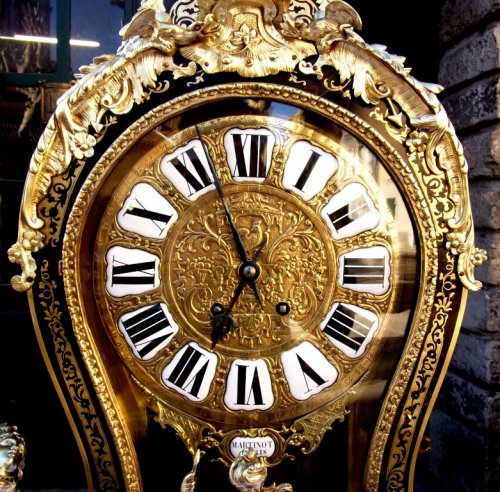 A 19th century boulle wall cartelclock signed &quot;Martinot à Paris&quot; - 