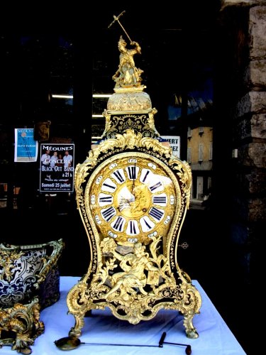 Horology  - 18th &quot;Chinese&quot; Boulle marquetry clock by Antoine Foullet&#039;