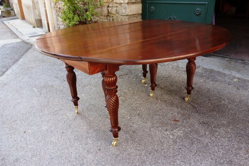 Restauration period french table in mahogany    - 