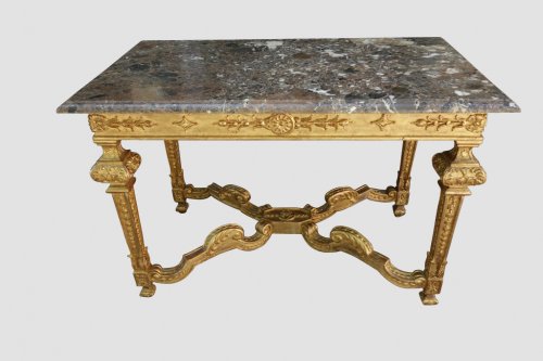 Mobilier Table & Guéridon - Table de chasse en bois doré XIXe