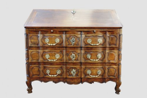 Bureau scriban ou commode provençale, XVIIIe siècle - Mobilier Style Louis XV