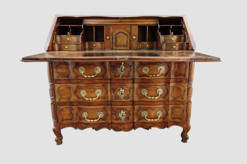 Antiquités - Bureau scriban ou commode provençale, XVIIIe siècle