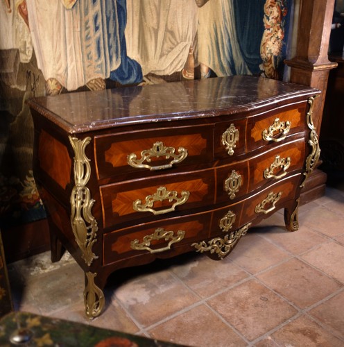 Mobilier Commode - Commode tombeau estampillée C.I Dufour