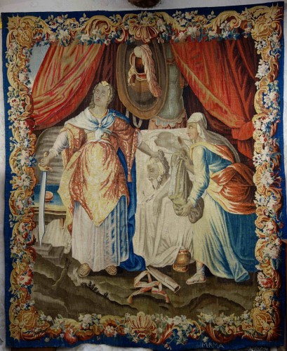 Aubusson tapestry: Judith and Holofernes, 17th century